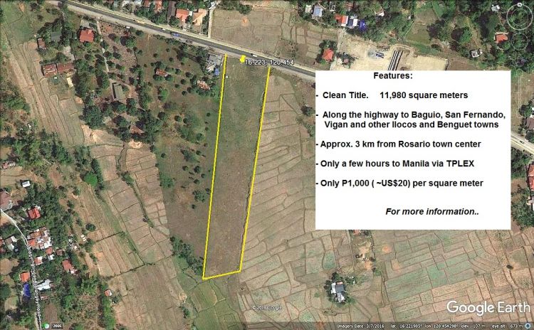 1.2 Hectares Rosario La Union Property