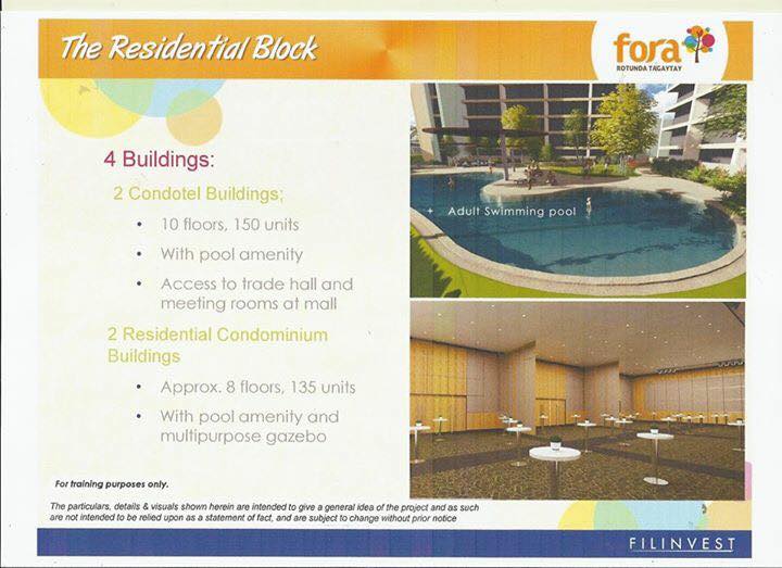 Condotel in Tagaytay City- Tagaytay FORA Condominium - Pre Selling