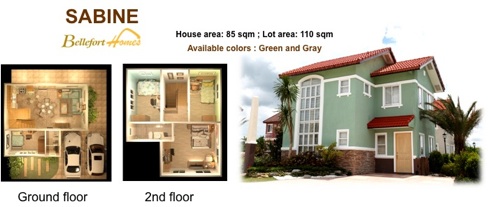 BELLEFORT ESTATES, SABINE MODEL HOUSE FOR SALE, 4BDRM, SINGLE DETACHED - P3.7M