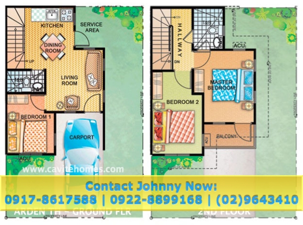 DIANA TOWNHOUSE, LANCASTER ESTATES, 3BDRM, 60SQM FA, P10K PER MONTH, IMUS CAVITE