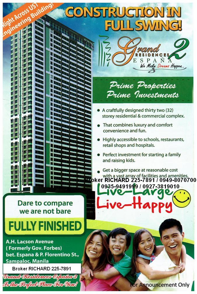 GRAND RESIDENCES ESPANA 2 Preselling 2016