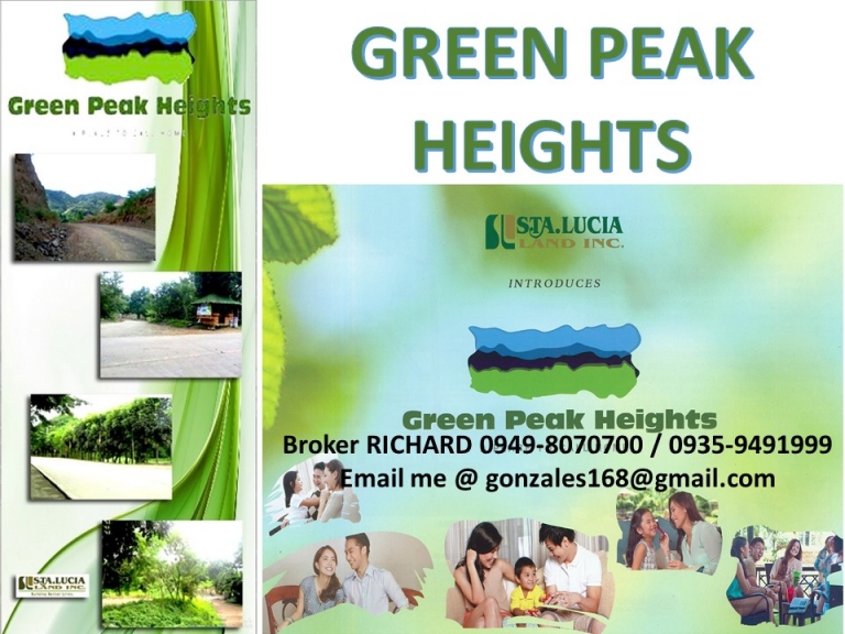 GREENPEAK HEIGHTS Marcos Hiway Baras Rizal Lots = 4,600/sqm