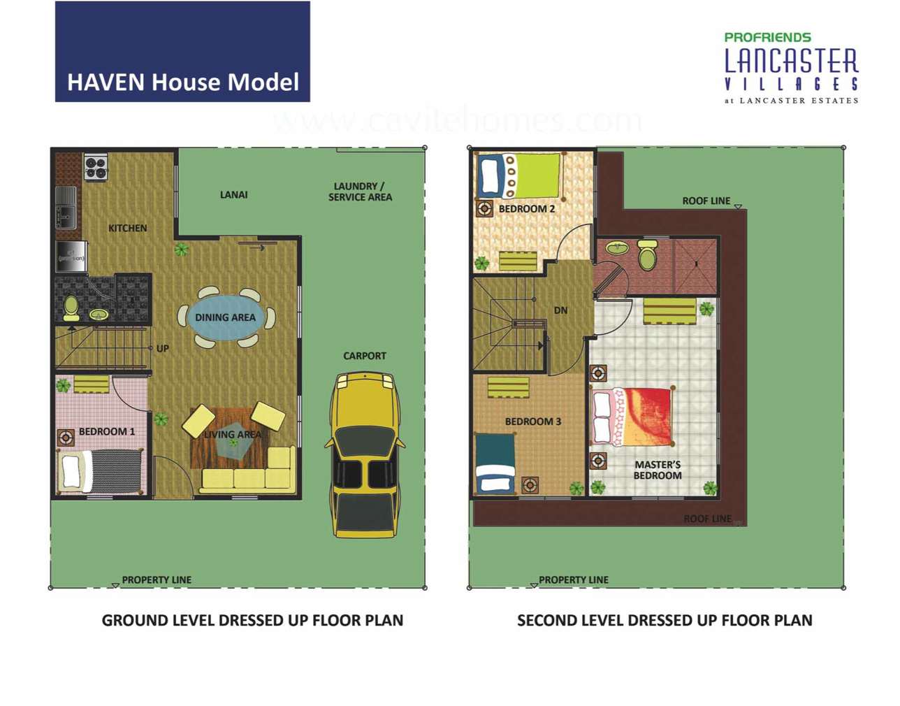 CAVITE HOUSE FOR SALE  4 BDRMS HAVEN MODEL AT LANCASTER ESTATES, DETACHED, ALAPAN, IMUS CAVITE FOR ONLY P17THOU/MO.