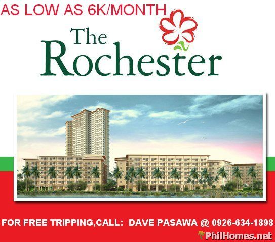 @ 6K / MO. - THE ROCHESTER CONDO - ROCHESTER CONDOMINIUM @ PASIG CITY PHIL. NO DOWN PAYMENT , CALL: 0926-634-1898  OR   545-4055