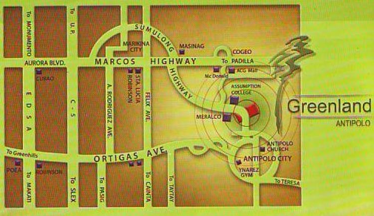 ANTIPOLO GREENLAND EXECUTIVE VILLAGE  SUMULONG HI-WAY, ANTIPOLO CITY NEAR ASSUMPTION COLLEGE