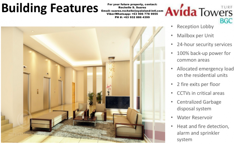 Avida Towers Turf BGC Condominium for Sale near Cityflex, Montane, Grand Hyatt, Veranda, Park Cascade, High Street; Ayala Land