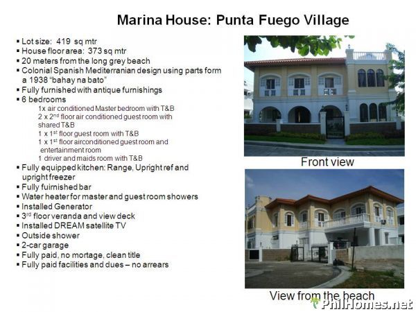 Beach House and Lot in Punta Fuego