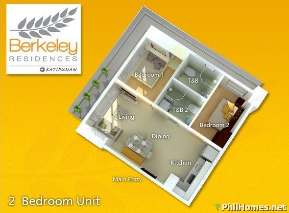 Brand New Luxury 2BR Condo For Rent Berkeley Residences Katipunan