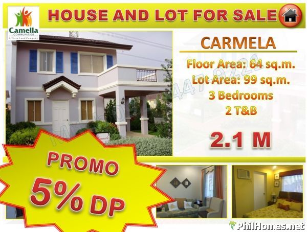 CARMELA 3BR,2TB MALOLOS BULACAN JULY PROMO LESS 40,000