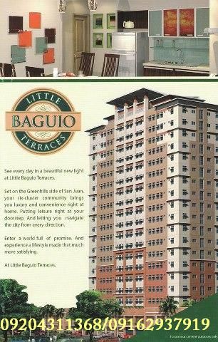 LITTLE BAGUIO TERRACES/ 2-3BR CONDO IN SAN JUAN/ 7,000 MONTHLY/ READY FOR OCCUPANCY/ PRE-SELLING