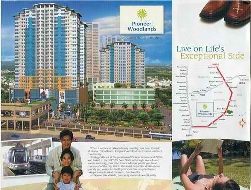 PIONEER WOODLANDS- CONDO IN MAKATI NEAR BONI MRT, ORTIGAS AND MAKATI. 2BR 36SQM 14K/MO. 5% DISC. RENT TO OWN CONDO @ NO DOWNPAYMENT! CALL 09178562416