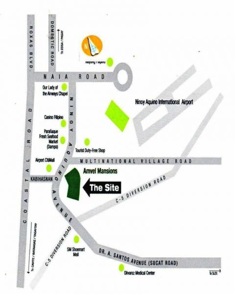 Rent 1 Br Condo  w parking Amvel Mansion El Shaddai Shrine