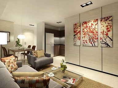 Sapphire Bloc Condo - 1 Bed unit facing amenities in Ortigas 33 sq/m or 355.08 sq/ft