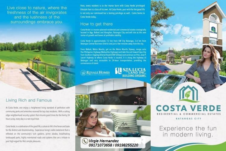 COSTA VERDE BRGY ALANGILAN BATANGAS CITY RESIDENTIAL LOTS