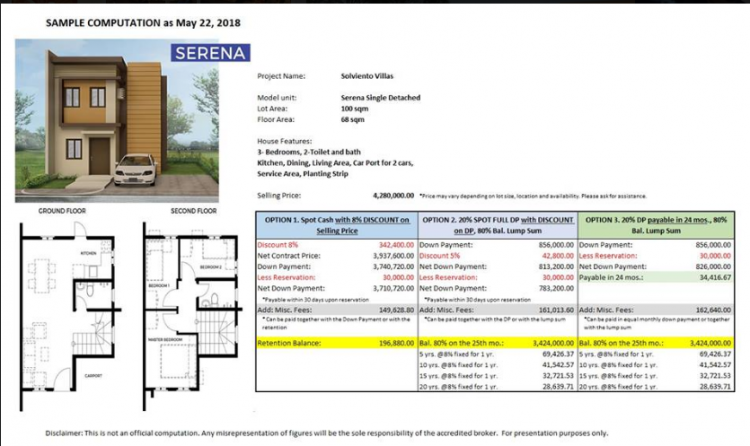 House and Lot for Sale in Solviento Villas, Bacoor, Cavite