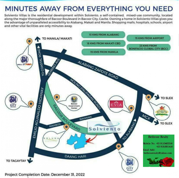 House and Lot for Sale in Solviento Villas, Bacoor, Cavite