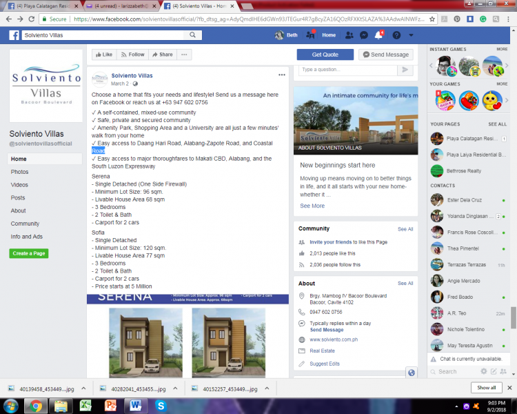 House and Lot for Sale in Solviento Villas, Bacoor, Cavite