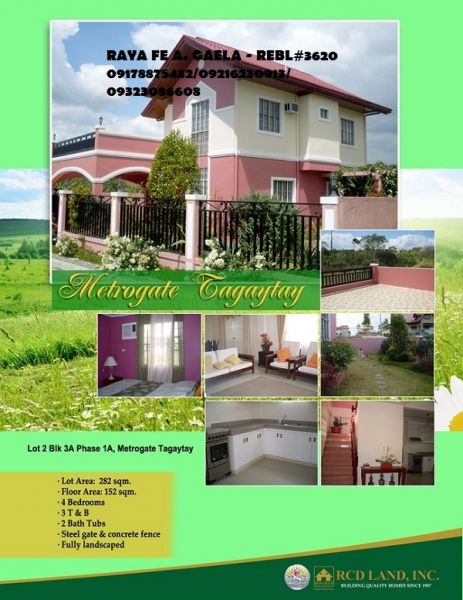 House and Lot for Sale in Metrogate Tagaytay